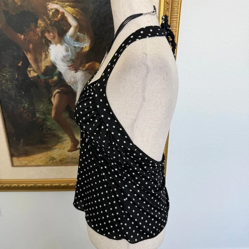 Hour Glass Y2K Pin Up Polka Dot Halter